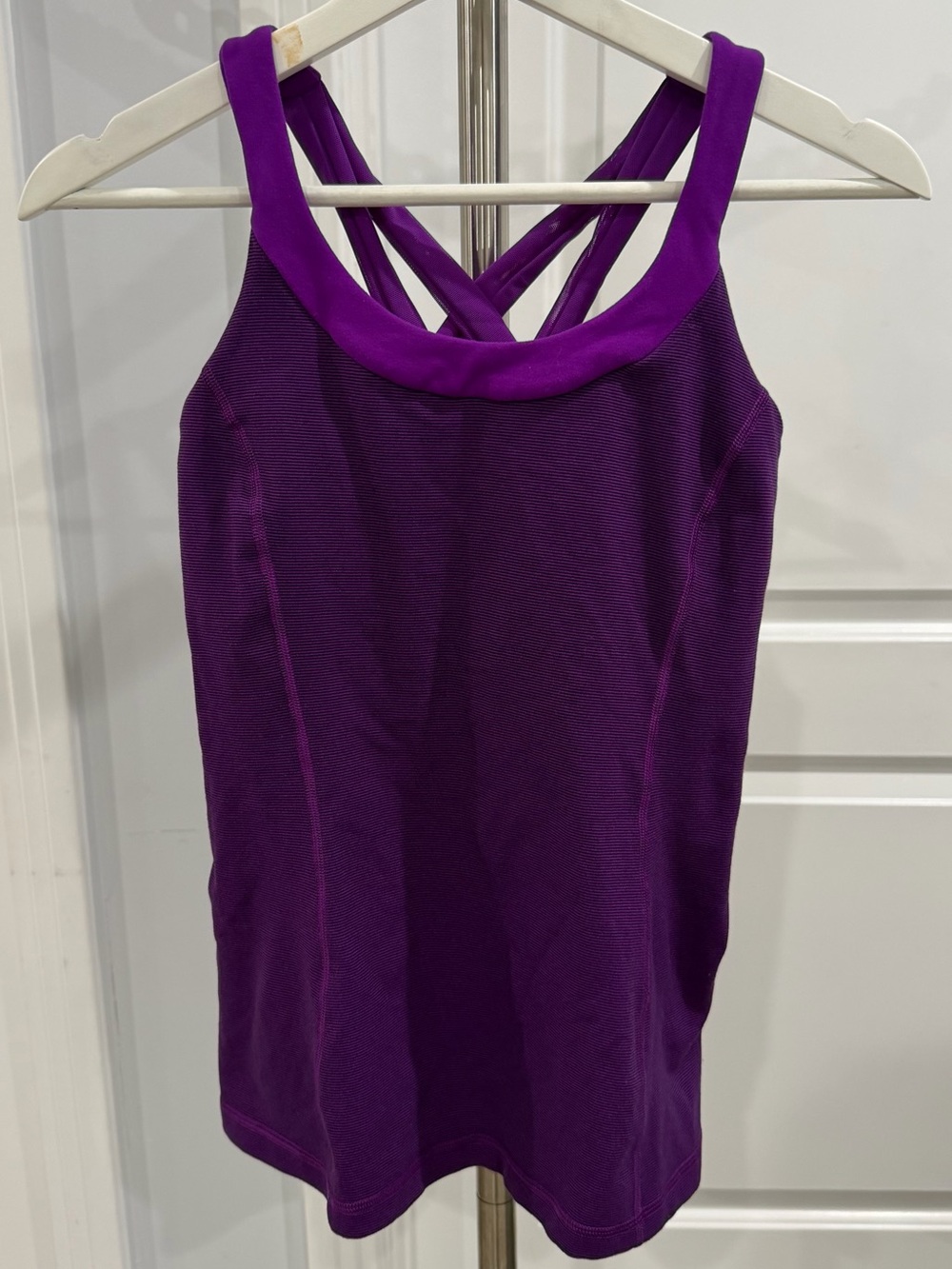 Lululemon purple Strappy back Tank Top size 8